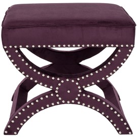Safavieh Mercer Collection Mystic Ottoman, Plum