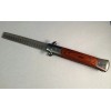Stilleto Wood SWITCHBLADE COMB Italian Stiletto Style Knife Automatic Switch