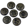 mookaitedecor Chakra Stones Set Engraved Polished Reiki Chakras Healing Stones