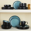 Pokini Stoneware Dinnerware Sets, Kitchen Plates and Bowls Set, Ceramic