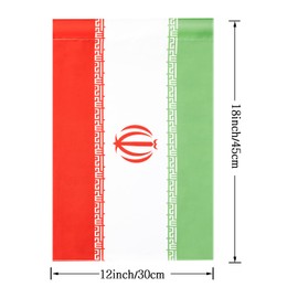 Iran Flag Iranians Garden Flags,International World Country Nation Garden Flags, Celebration Parade Flags,Anniversary Celebration,Indoor and Outdoor Flag, Double-Sided.