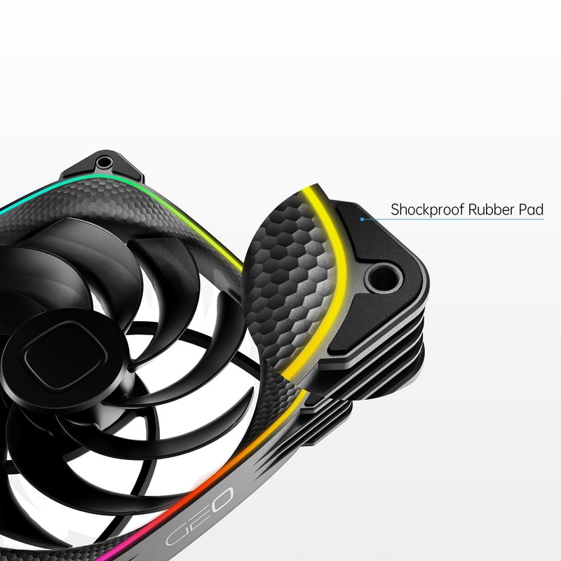 Geometric Future Squama 2503R Reverse Blade RGB PWM Fan -