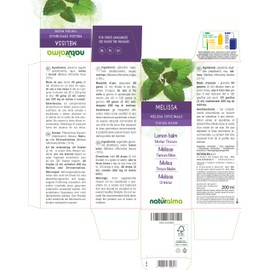 Melissa or Lemon Balm (Melissa Officinalis) Leaves Alcohol-Free Mother Tincture Naturalma Liquid Extract Drops 200 ml Dietary Supplement Vegan