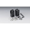 Kijima Bike Parts Foot Pegs Metra Aluminum Billet Glossy Black