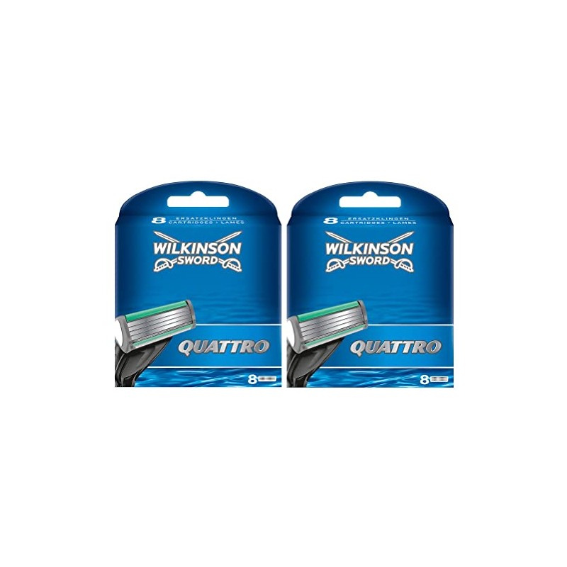Wilkinson Sword 7007095E Quattro Plus Blades (Pack of 16)