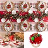 WHIXMSY Christmas Napkin Rings Set of 6 Golden Pinecone Napkin