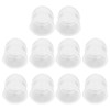 10Pcs Silicone Eartips Double Layer Washable Design Antistatic Detachable Earbud