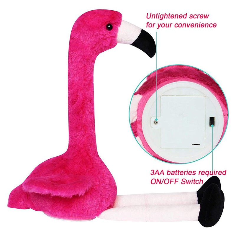 Flamingo Plush Dancing Toy Electric Flamingo Stuffed Toy Talks and