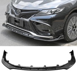 DIBON AUTO Front Bumper Lip Spoiler for Toyota Camry SE XSE Hybrid SE Hybrid XSE TRD Carbon Fiber Front Splitter Spoiler Lip 2021 2022 2023