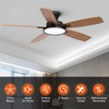 TALOYA Ceiling Fans with Lights and Remote, 46 Inch Low