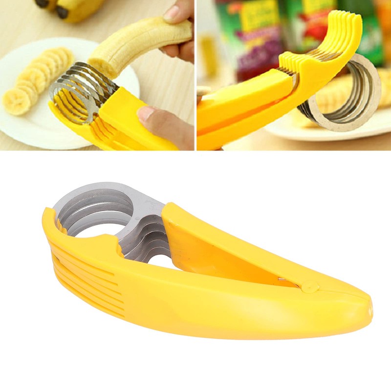 Cortador de Plátano y Pepino para Rebanar Cuchillas, Herramienta para