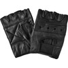 normani Leather Gloves without Fingers with Rivets - Genuine Leather