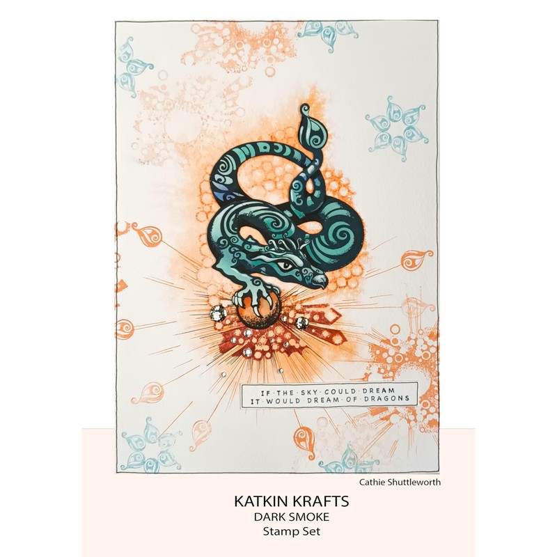 Katkin Krafts A5 Stamp Set - Dark Smoke