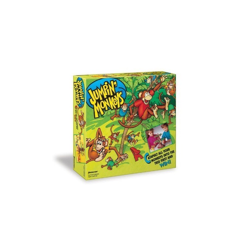 Pressman Jumpin' Monkeys: Catapult Your Monkeys Into The Tree to