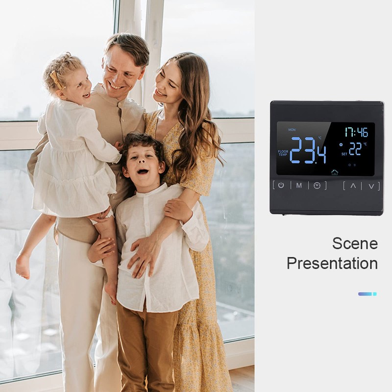 MUNEFE Programmable Digital Thermostat, Thermostat for House, Smart Thermostat for