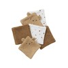 VERTBAUDET Pack of 6 washcloths, caramel, one size