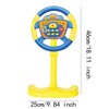 Milageto Simulated Steering Wheel Kids Sound Toy Music Simulation Car