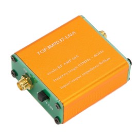20dB High Gain RF Power Preamplifier LNA Module 0.1MHz-6GHz Full Band Low Noise Amplifier Short Wave FM Radio Remote Control Receiver SMA Female Connector Metal Material 5V 70mA Input Voltage (2500mAh Li-ion Electric)