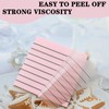 YOUDEFUL 800Pcs Transparent Sticky Notes, Pink Clear Sticky Notes with