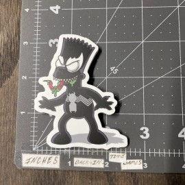 Bart Simpson Venom Adult Humor Sticker For Skateboard Phone Guitar Ect Mat124