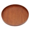 Wooden Round Tea Cup Tray Coffee Plates Holder Serving Tray