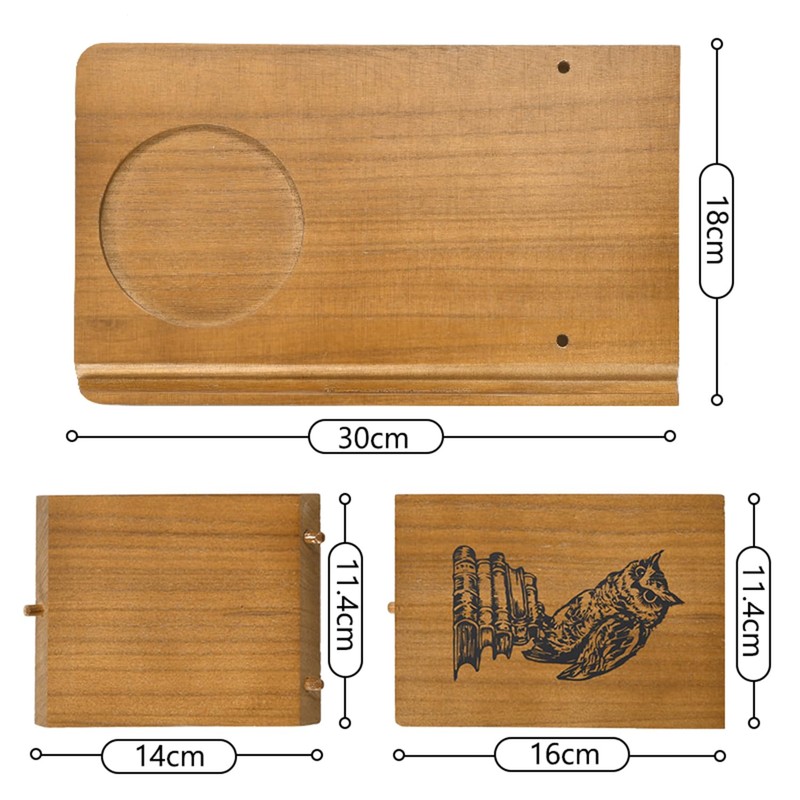 Triangle Book Holder, Wooden Book Stand, Wooden Simple Bookshelf, Wood