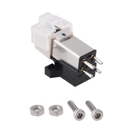 SING F LTD 1PC Turntable Magnetic Cartridge Stylus Compatible with Audio Technica AT3600 AT3601 AT-3600L 4.2 mV 20Hz-20kHz with Screw Nut Record Player Cartridge Needle
