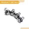 Partuto 4 Pcs Universal License Plate Bolt Screws - Aluminum