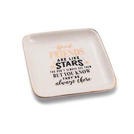Heart & Home Good Friends Are Always There Ceramic Trinket Tray Sentimental Gift Idea 280000012