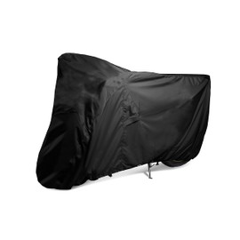 Covermates Motorcycle Cover - Heavy-Duty Polyester, Mesh Vent, Drawcord Hem, Power Sports Covers, Black