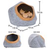Kitty City Felt Round Bed, Warm and Cozy cat Bed,