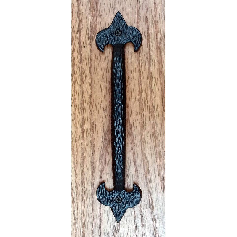 Fleur de Lis Door Pull Handle Gate Pull (10" Size)