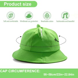 Frog Hat, Frog Bucket Cap with Adjustable Cotton Parasol Cap, Frog Costume, Suitable for Children and Adults, Suitable for Outdoor Activities such as Fishing, Hiking and Camping, 1, M