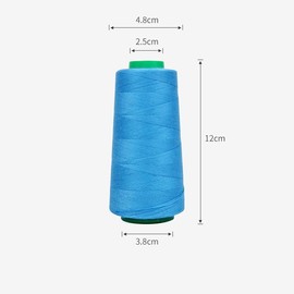 3000Yards Polyester Sewing Thread Sky Blue Thread for Embroidery/All Sewing Purpose Hand and Machine