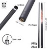 CROWN ME Carbon Fiber Pool Cue Stick 12.5mm Tip, Soft