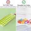 KEELYY 60 x Reusable Ice Cubes, Plastic BPA-Free, Party Ice