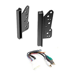 2 Din Car Stereo Radio Install Kit Combo -Made for Toyota: Factory External Amp Vehicles Only: 2000-2005 Celica, 2001-2007 Highlander, 2003-2005 Tundra- no Double cab, 2003-2004 Sequoia
