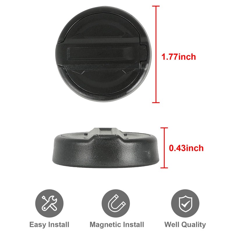 SUNPIE Upgraded N52 Strong Magnetic Keyhole Covers Compatible with 2018-2025