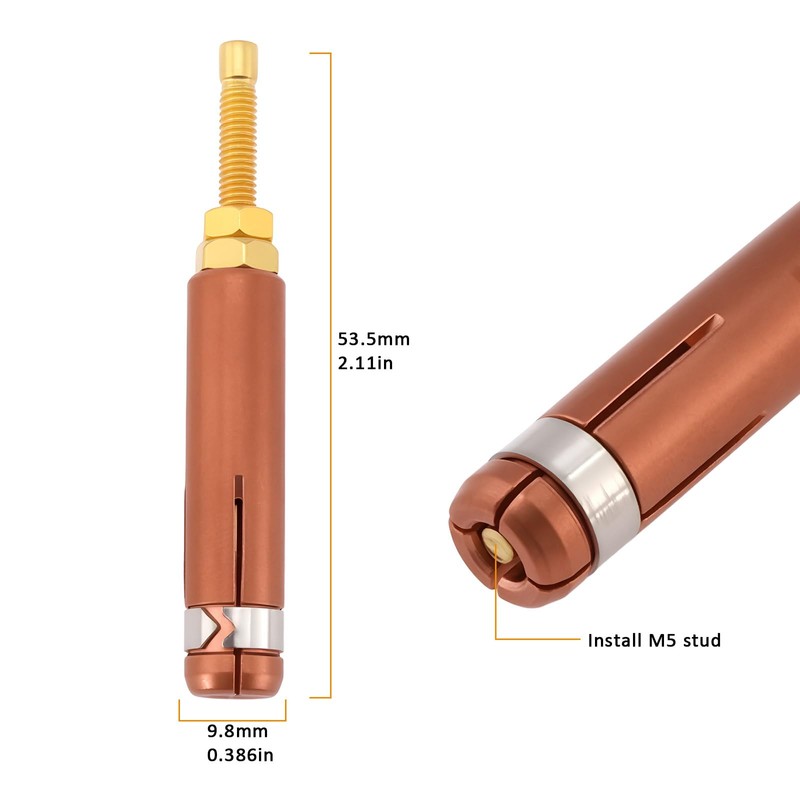 SG Store 2Pcs M5 Collets for Stud Weld Gun Compatible