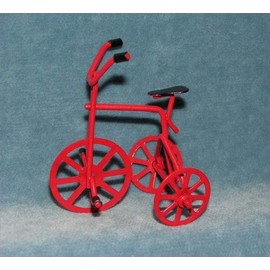 Dollhouse Miniature Red Tricycle