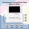 Phomemo 80 mm 3 Inch Sticker Paper - Black on
