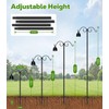 MoKo Double Shepherds Hooks, 88 in Bird Feeder Pole 0.9