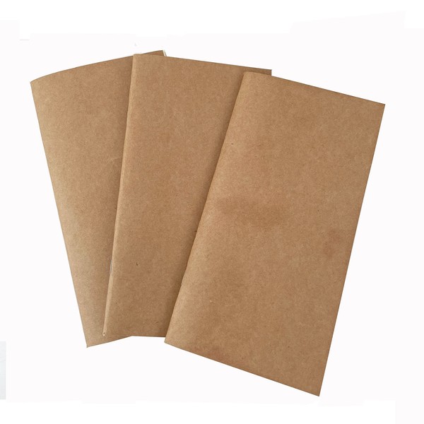 TK Design- Refillable Paper for Leather journals, Lined Paper Booklets,