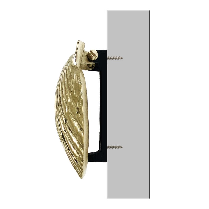 Michael Healy Scallop Door Knocker - Brass (Standard Size)