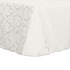 Ultimate Textile Saxony 90 x 132-Inch Rectangular Damask Tablecloth White