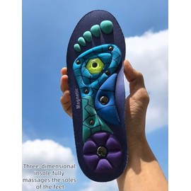 Plantillas de acupresión para hombres y mujeres, plantillas de masaje magnéticas con terapia de acupuntura, absorción de impactos, antideslizantes, so