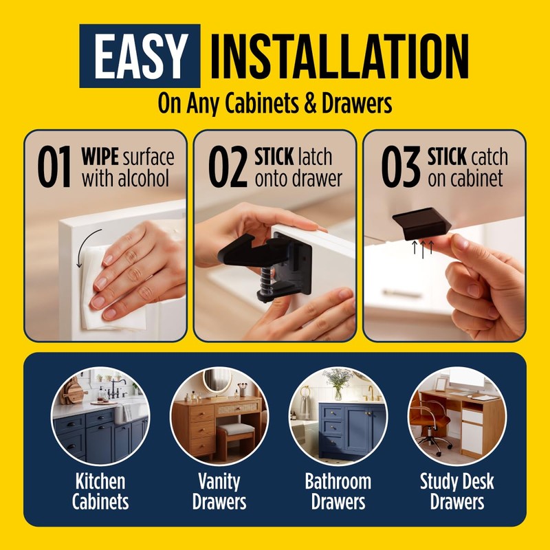 DB DAILY BEST - Cabinet Locks for Babies - Child