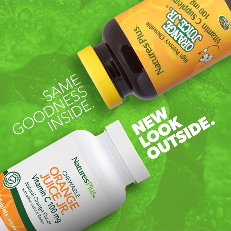 NaturesPlus Orange Juice Jr. - 180 Chewable Tablets - 100