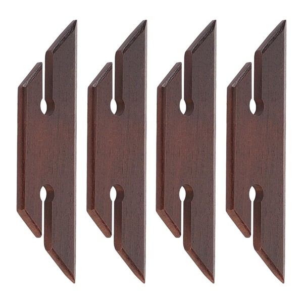 BENECREAT 4Pcs Beech Wooden Weaving Shuttle, Knitting Handcrafted Weaving Loom
