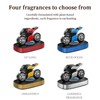 Solar Car Air Freshener Rotating | Motorcycle Odor Eliminator -